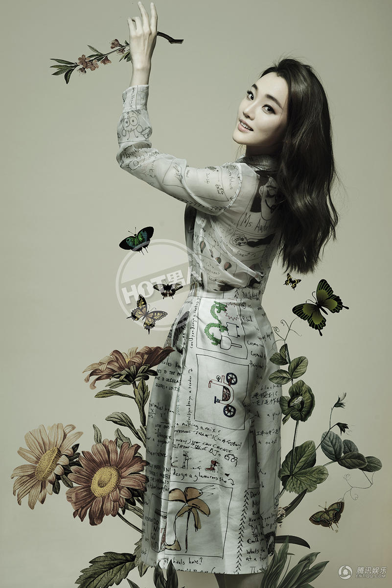 高清:刘芊含最新大片曝光 水墨质感鸟语花香