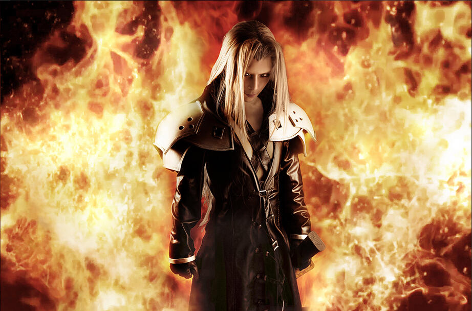 片翼的天使!《最终幻想7》萨菲罗斯COS [21P