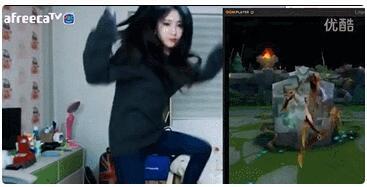 LOL韩国女主播模仿英雄跳舞:到盖伦时看呆了