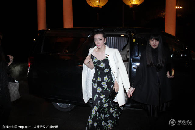 李冰冰着印花长裙 端庄优雅御姐范儿十足(组图)