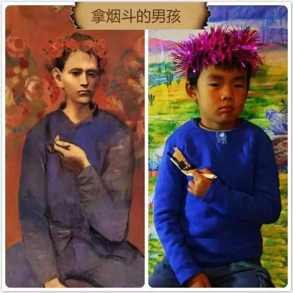 杭州小学生脑洞打开 举办世界名画模仿秀(高清图)