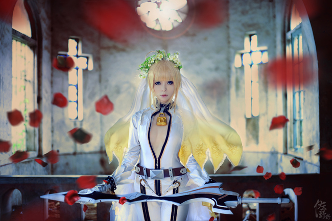 女神要出嫁?!《Fate\/Extra》Saber花嫁COS [5P] - 动漫卡通 - 思缘论坛 平面设计,Photoshop,PSD,矢量,模板,打造最好的素材和设计论坛