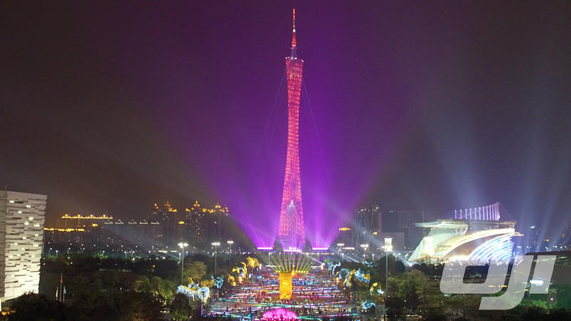 航拍春晚广州分会场 一片喜气洋洋(组图)