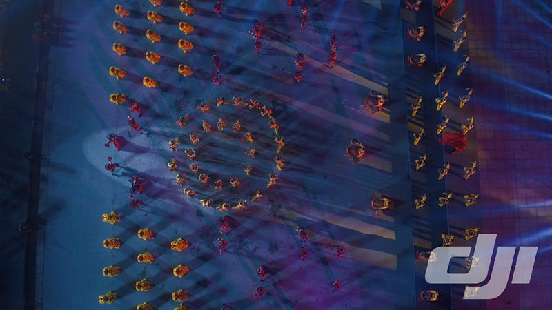 航拍春晚广州分会场 一片喜气洋洋(组图)