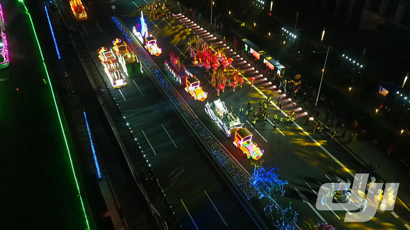 航拍春晚广州分会场 一片喜气洋洋(组图)