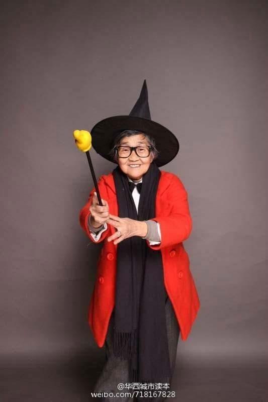 孙女为八旬奶奶拍艺术照 助其重返20岁(高清组图)