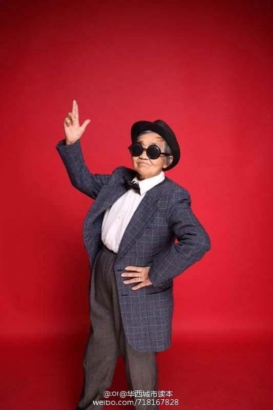 孙女为八旬奶奶拍艺术照 助其重返20岁(高清组图)