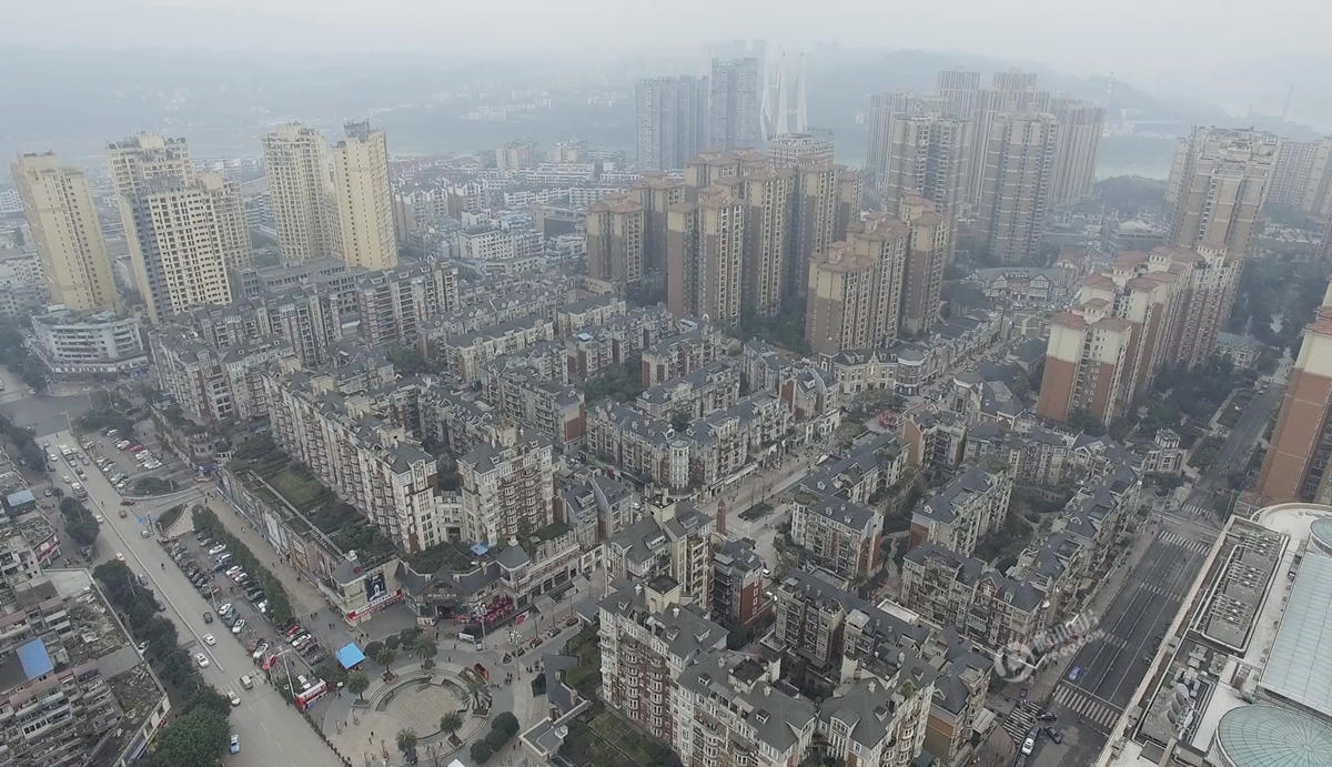 航拍国内最成功的开放式小区—宜宾莱茵河畔(图)