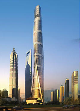 世界第二高楼上海中心大厦顺利完工 55秒可达