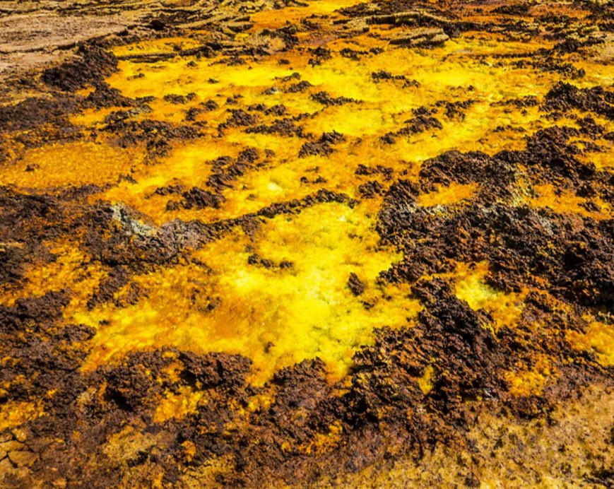 埃塞俄比亚火山区域奇特地貌 宛如地外星球(组图)