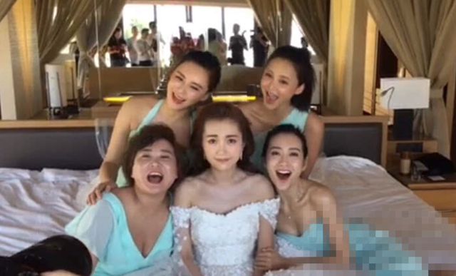 柳岩贾玲张歆艺到齐 包贝尔老婆的伴娘团很美