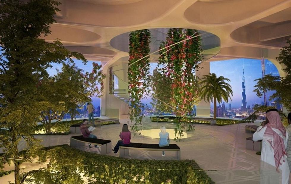 迪拜欲砸十亿美金建世界第一高楼 造空中花园(图)