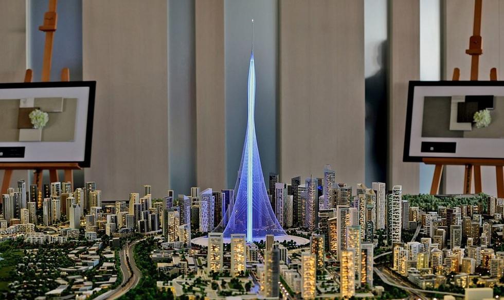 迪拜欲砸十亿美金建世界第一高楼 造空中花园(图)