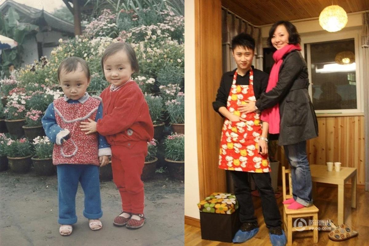 网友晒童年对比照:时间都去哪儿了(高清多图)