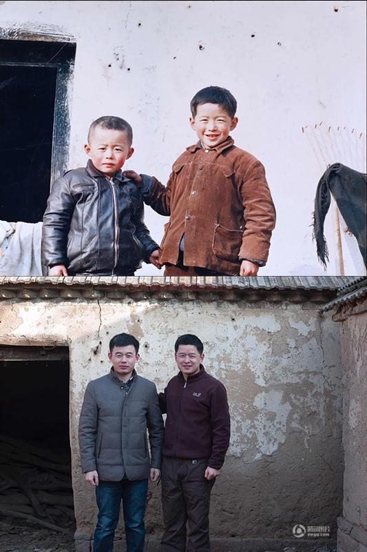 网友晒童年对比照:时间都去哪儿了(高清多图)