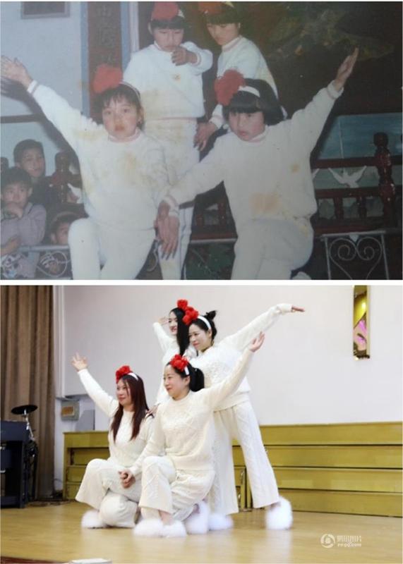 网友晒童年对比照:时间都去哪儿了(高清多图)