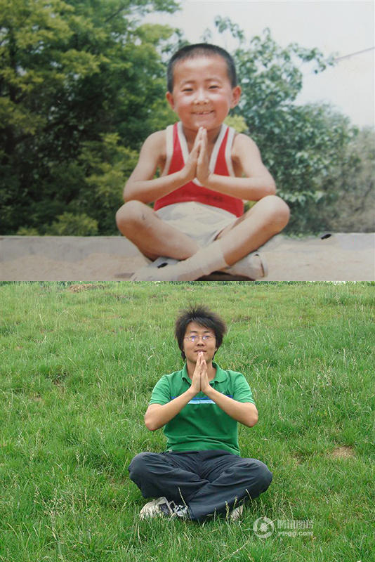 网友晒童年对比照:时间都去哪儿了(高清多图)