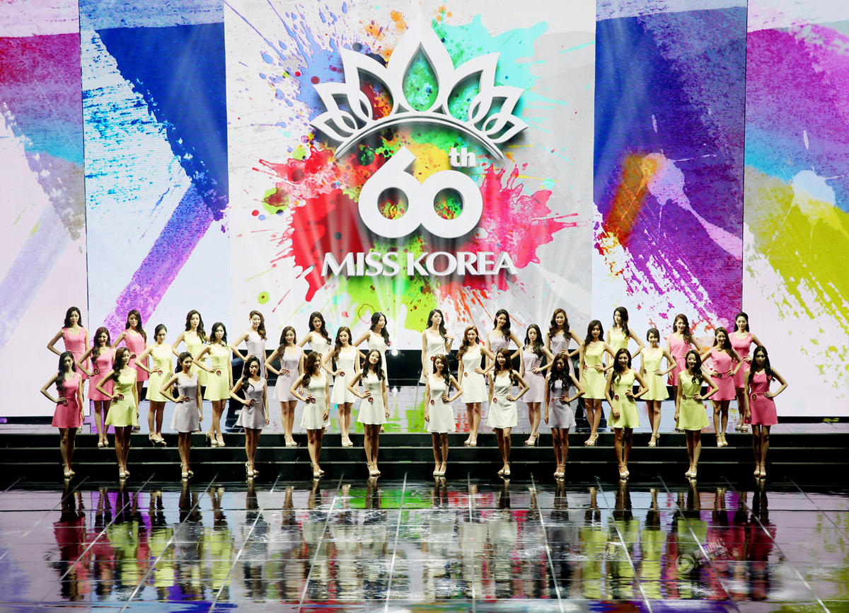 韩国小姐选美大赛举行 一秒钟患脸盲症(组图)