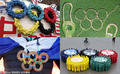 组图：各国人民秀创意 精美奥运五环让人惊叹