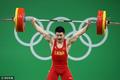 高清：男子举重69kg级决赛 中国石智勇夺金