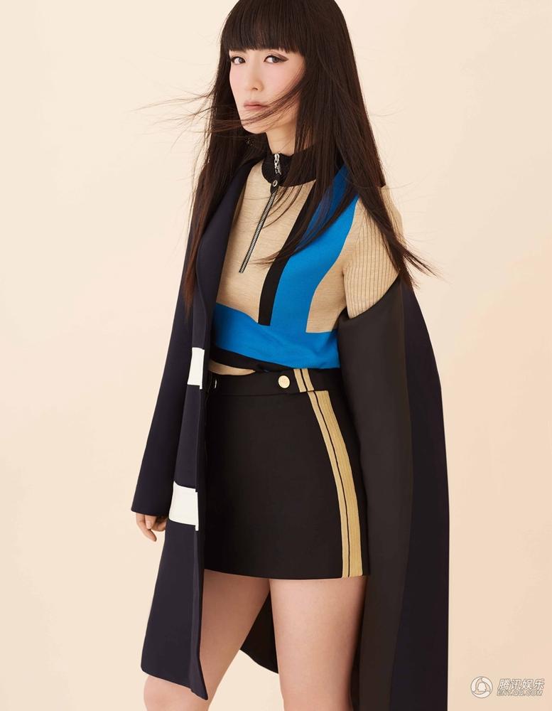 谢娜迷人高冷军装大片曝光 风格娜叫一个酷(