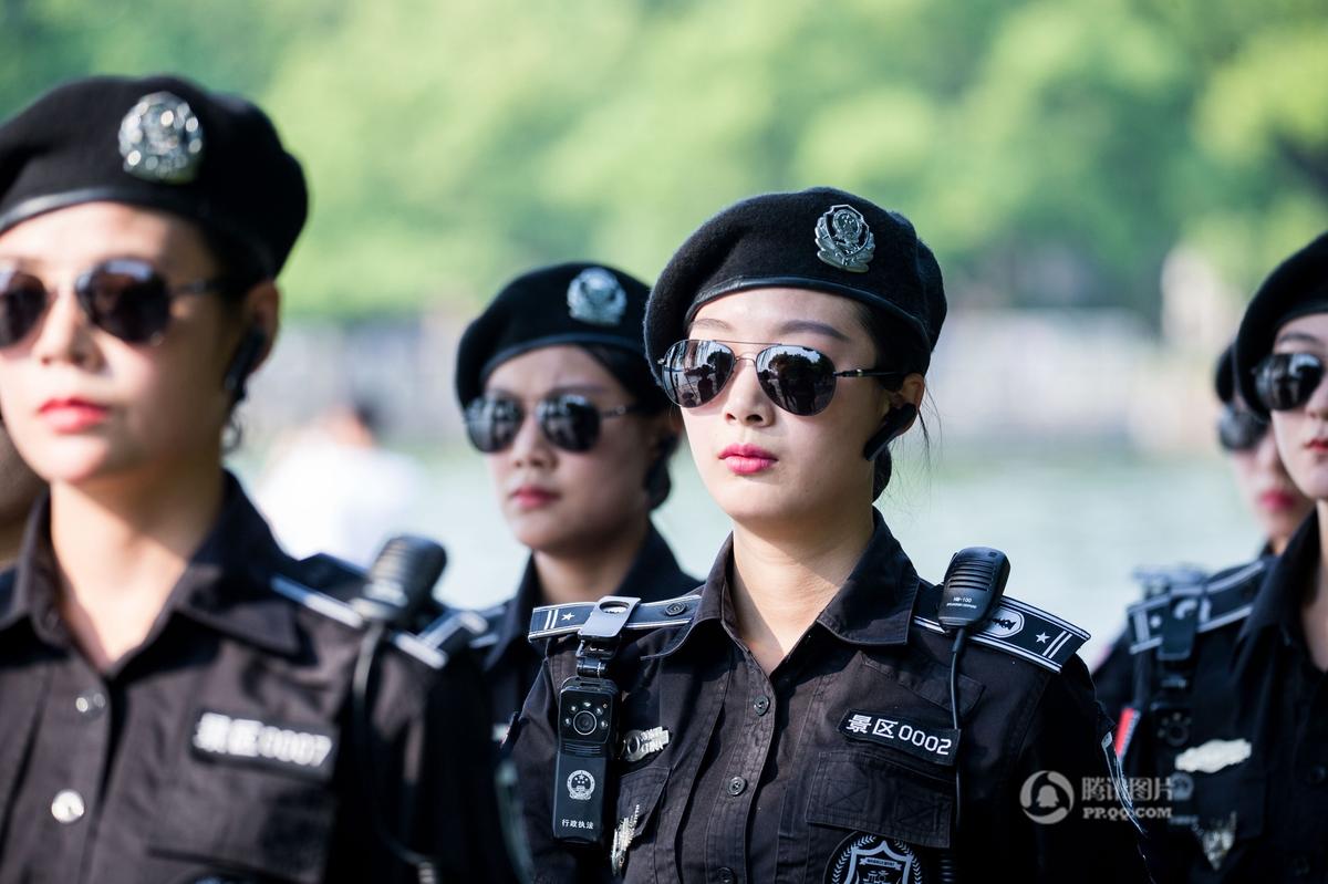 G20峰会西湖实行封闭管理 高颜值美女巡逻队出动