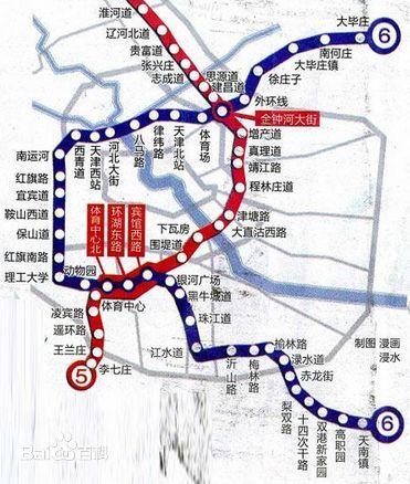 天津地铁6号线最新线路图(最新版) 图片合集图片