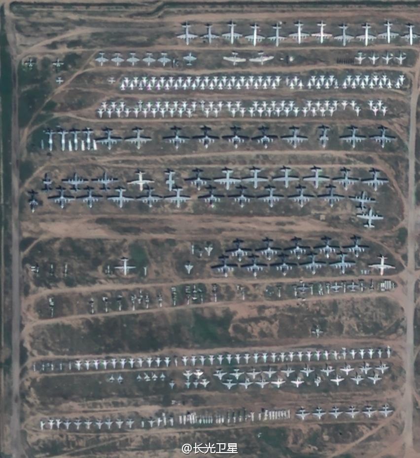 组图:吉林一号遥感卫星带来美国飞机墓地最新影像