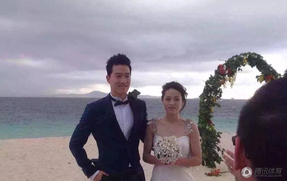刘翔吴莎被曝秘密完婚 在斐济办特色婚礼 (组图)
