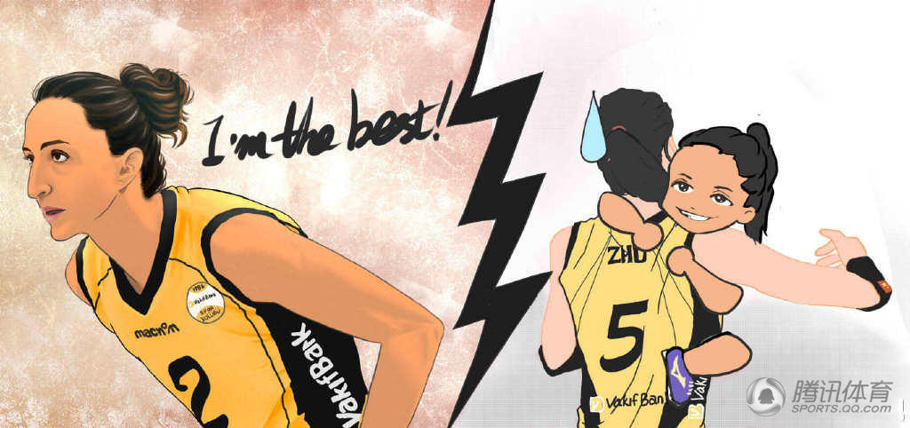 粉丝为朱婷制作漫画 网友:简直萌萌哒(图)