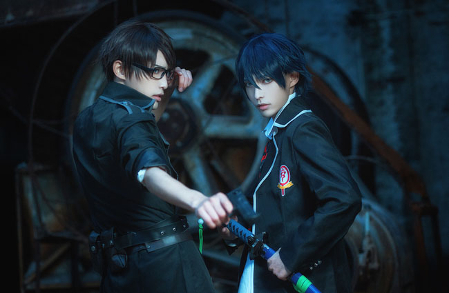 《青之驱魔师》奥村兄弟降临_Cosplay_图库_翼风网