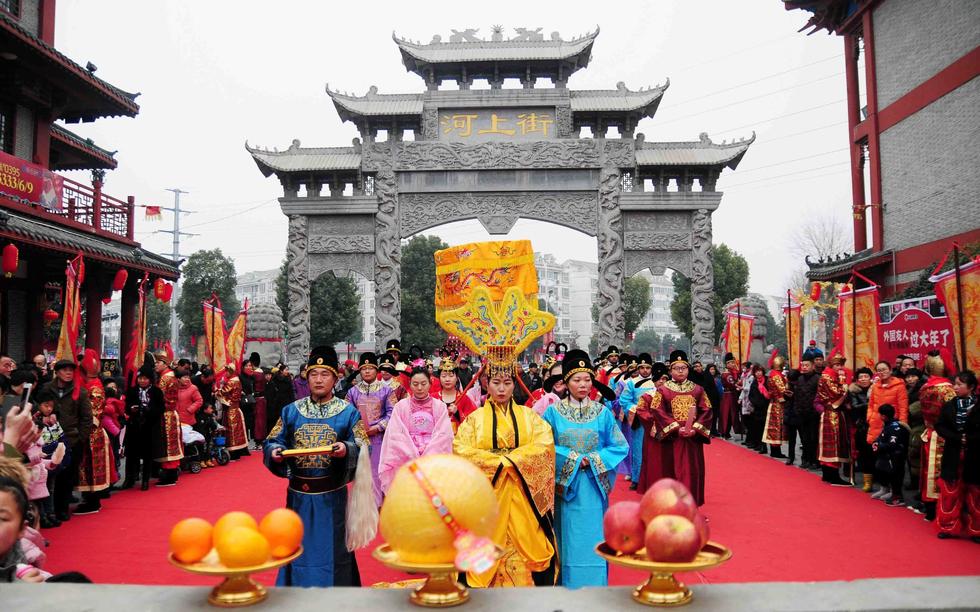 漯河河上街庙会再现"武则天"祭天盛况_大豫_腾讯网