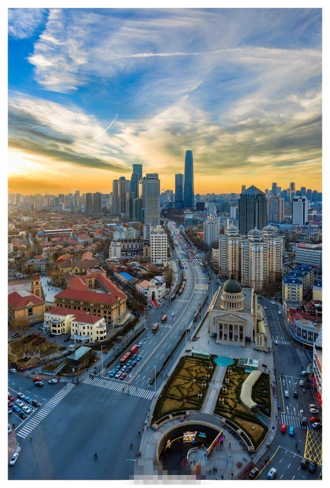 津城美景:日落南京路 美到心里_大燕网天津站_腾讯网