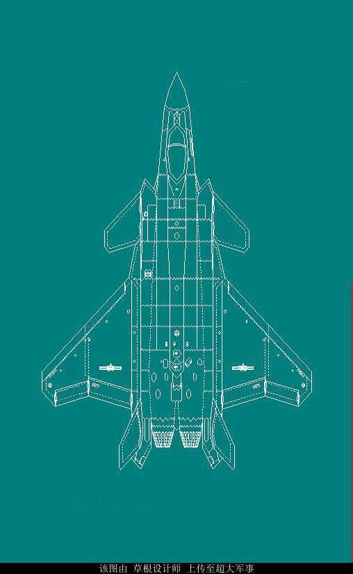 组图中国隐身战机上舰网友绘舰载版歼20草图