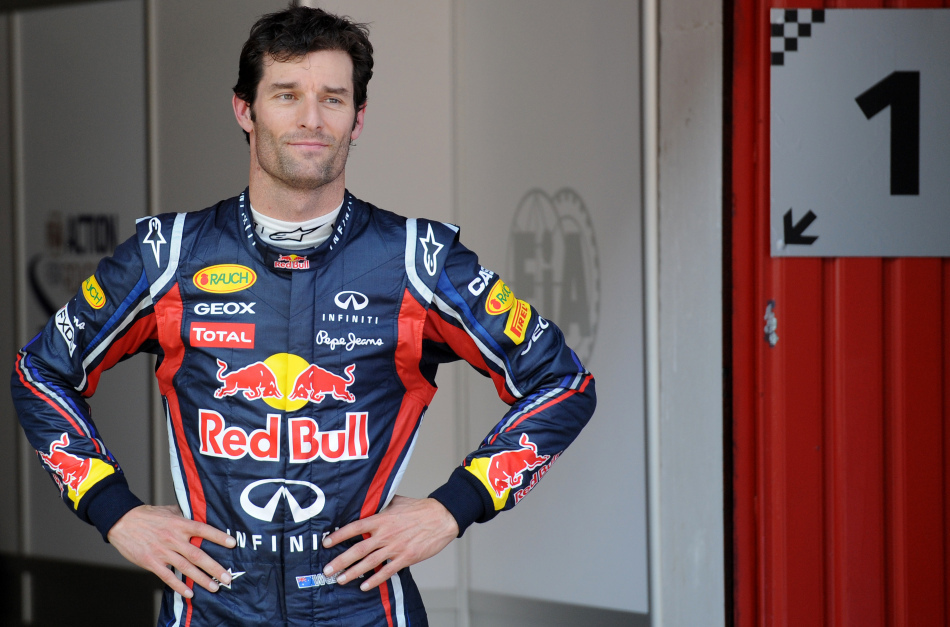 高清:F1西班牙排位赛韦伯杆位 维特尔第二