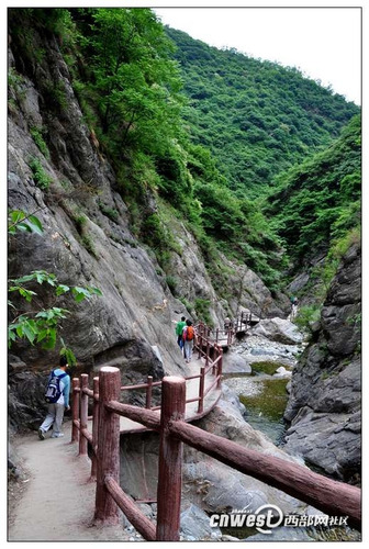 西安周边避暑游 曲峪金龙峡风景区