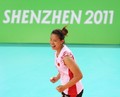 组图：大运会女排比赛 中国队胜俄罗斯进决赛