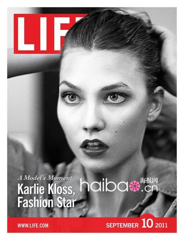 超模卡莉·克劳斯(karlie kloss)登上《life》杂志第十期封面,摄影