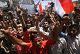 高清：也门抗议者要求逮捕总统萨利赫