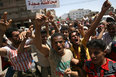 高清：也门抗议者要求逮捕总统萨利赫