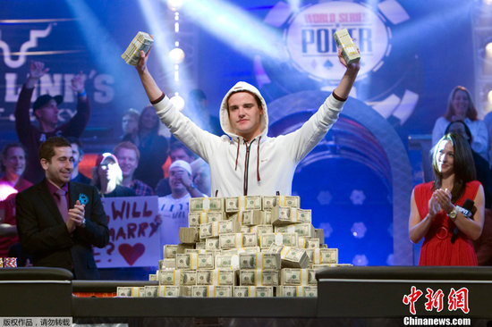 扑克世锦赛 德国小伙夺冠赢872万美元