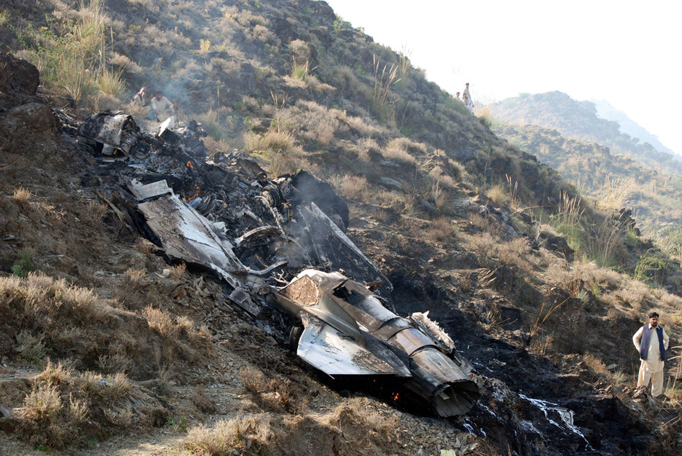 11月14日巴基斯坦空军的一架飞机在训练中发