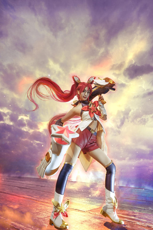古灵精怪高还原 魔法少女金克丝cos_游戏_腾讯网
