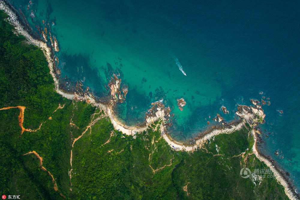 高清组图:航拍深圳东部海岸线 风景如此秀美