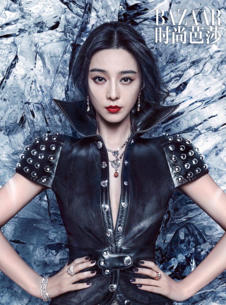 冰火美人!霸气女王范冰冰烈焰红唇秀事业线