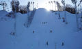 高清：平昌自由式滑雪场地 多级赛道准备就绪