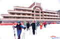高清：朝韩滑雪选手朝鲜合训 雪场号称世界一流