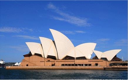 澳大利亚著名景观悉尼歌剧院_澳大利亚