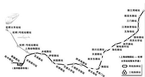上海10号线穿越八区4月10日投入试运营(图)