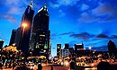 Nuit de la construction à Shanghai